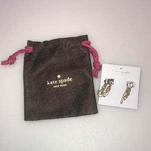 Kate Spade cascade quartz jacket-style earrings